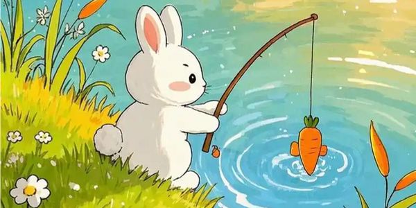 兔子喜欢吃胡萝卜，但钓鱼就要用鱼饵